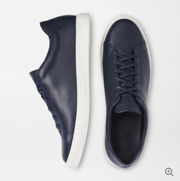 Peter Millar Advantage Leather Sneakers NEW - Picture 8 of 16